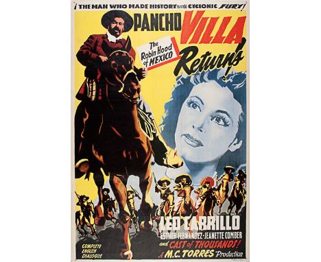 Artist: Litografia "El Cromo" (publisher) (Mexican, 20th Century). Title: "Pancho Villa Returns!". Medium: Original color off