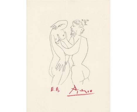 Artist: Pablo Picasso [d'apres] (Spanish, 1881 - 1973). Title: "October 8, 1964 #10 [from the suite 'Le Gout du Bonheur,' ima