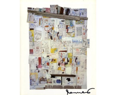 Artist: Jean-Michel Basquiat (American, 1960-1988). Title: "Natchez". Medium: Color offset lithograph. Date: Composed 1985. P