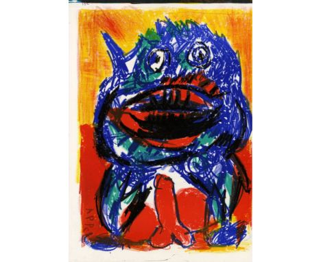 Artist: Karel Appel (Dutch, 1921-2006). Title: "Composition (132)". Medium: Color lithograph. Date: Composed 1963. Dimensions