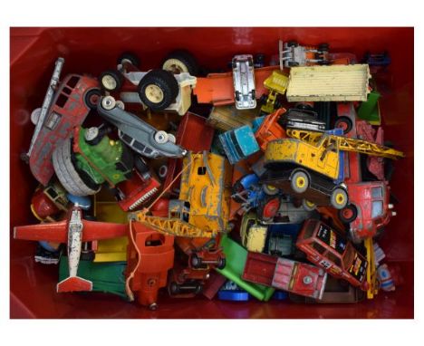 Large quantity of loose die-cast model cars comprising: Corgi, Dinky, Dinky Supertoys, Lesney, etc, approx 50+  