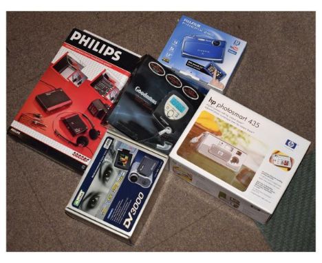 Quantity of boxed giftwares to include; Fujifilm Finepix 290 digital camera, Kodak P520 digital frame, etc (sold as seen)  