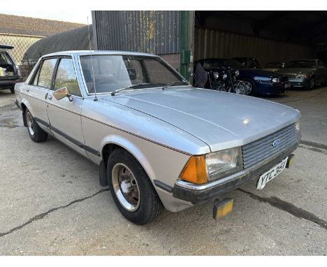 1979 Ford Granada MKII 2.0L 4 door saloon manual, reg. no. YTC 315V, finished in silver with a cloth interior, MOT until 16th