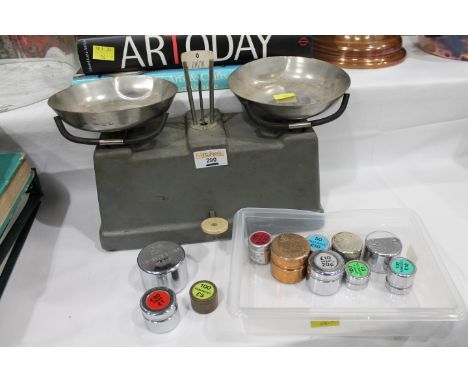 Postal or banking scales and weights