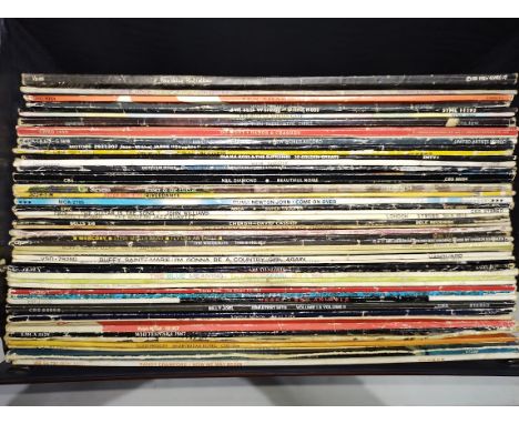 A case of assorted records to include Bob Dylan, Waterboys, Whitesnake &amp; Depeche Mode etc.  
