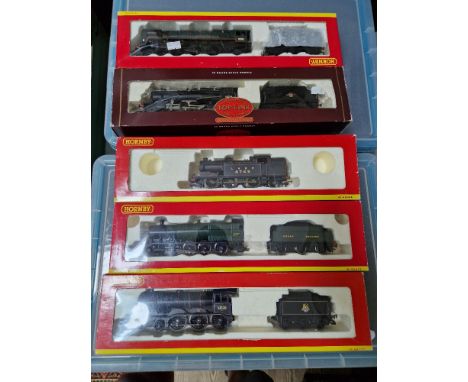 A group of five assorted 00 gauge Hornby railways locomotives to include a R.2055, R 2251, R 2175, R 2320 &amp; R 2464, all i