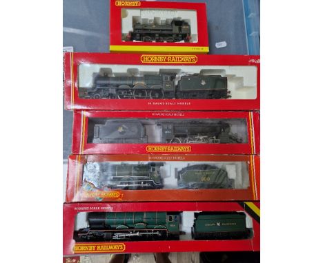 A group of five assorted 00 gauge Hornby railways locomotives to include a R 2380A,, R.324, R.817, R2086 &amp; R.078, all in 
