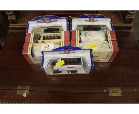 Seven die-cast model vehicles boxed 