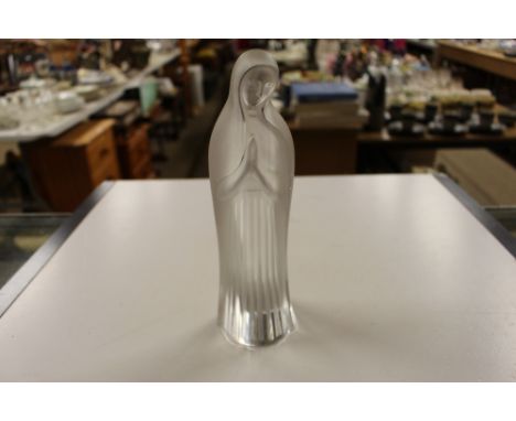 A frosted glass model, Madonna indistinctly signed to base