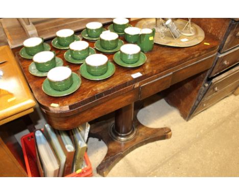 A 19th Century fold over card table for restoration 