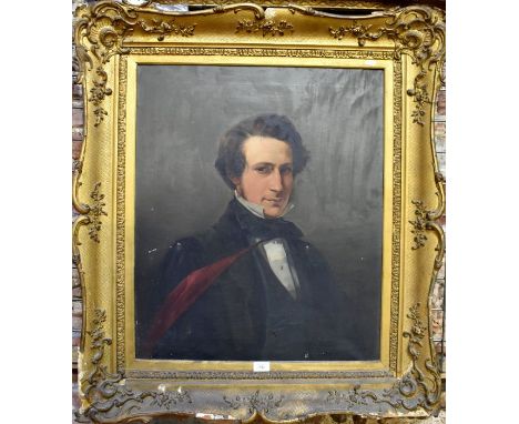 English school - Portrait of the Reverend Frederick Hookey Bond (1820-1897) as a young man, oil on canvas, 68 x 57 cm
Note - 