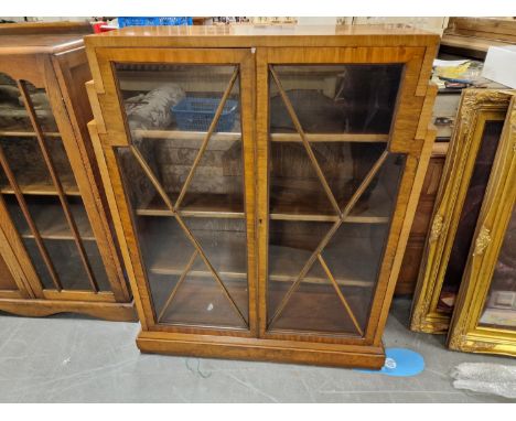 Art Deco Walnut Veneer Display Cabinet