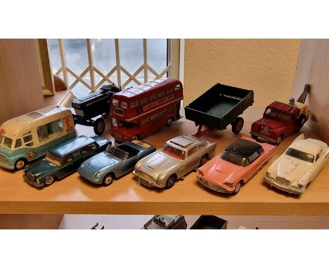 Collection of Mostly Corgi Die Cast Cars and Trucks 
