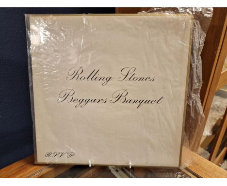 Original Stereo Vinyl First Pressing of Rolling Stones' Beggars Banquet LP Record - VG+ - matrix XZAL-8476-1K