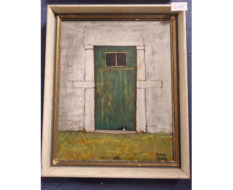 Original Peter Brook (1927-2009) Sheepdog Winter Scene Art - 'Sheep Dog'