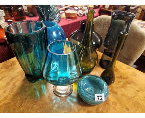 Collection of Eight European Art Glass Pieces