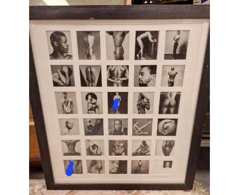 Signed 1986 Robert Mapplethorpe (1946-1989) 'Unique - The Male Nude' Homoerotic Framed Photographic Art Study - 85x75cm
