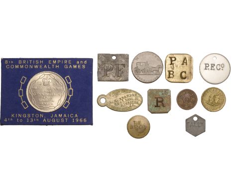 Jamaica, Mark Howard, tavern token (Lyall 153); Thomas Lundie, merchant advertising token (Lyall 196); key fob, if found retu