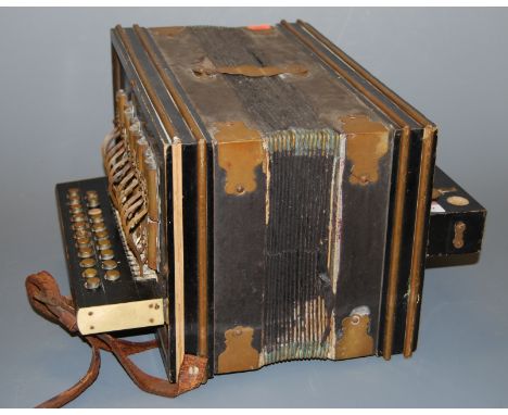 An early 20th century continental piano accordion