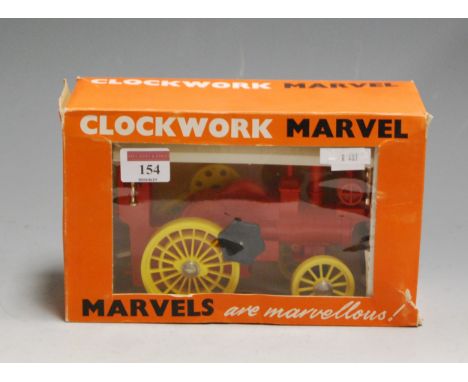 A boxed Marvels clockwork M Traction 252 engine by Triang