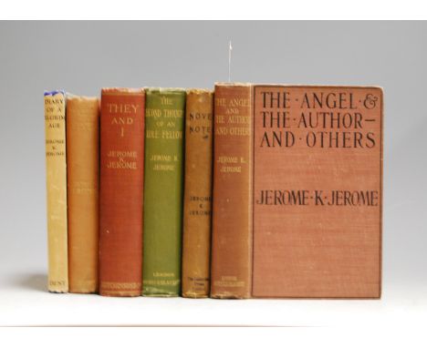 A small collection of novels by Jerome K. Jerome, including four first editions, titles to include The Angel and The Author, 