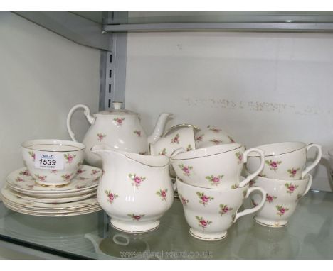 A Duchess part Teaset , five tea plates, six saucers, eight cups , milk jug together with similar Royal Standard teapot and s