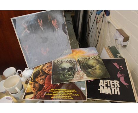 Collection of Vinyl Records inc. The Monkees, The Moody Blues, The Rolling Stones etc (4) 