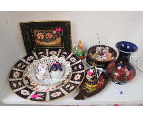 Collection of assorted ceramics inc. Moorcroft, Royal Worcester, Coalport etc 