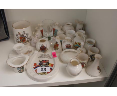 Collection of Crested China inc. Goss, Arcadian etc 