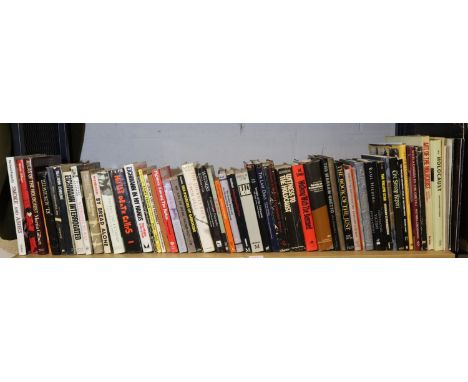 Shelf of Holocaust related books. Not available for in-house P&amp;P, contact Paul O'Hea at Mailboxes on 01925 659133 