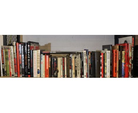 Shelf of WWII related books. Not available for in-house P&amp;P, contact Paul O'Hea at Mailboxes on 01925 659133 