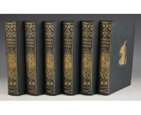 Morris (Rev F.O.), A HISTORY OF BRITISH BIRDS, second edition, 6 vols, gilt embossed illustration to green cloth boards and s