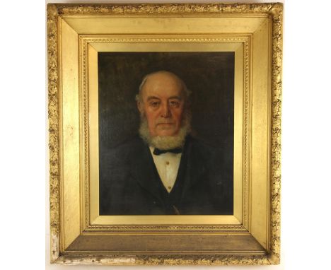 W.B. Boadle (English school, 19th century),A bust length portrait of A.T. Smith aged 74,Oil on canvas,Signed and dated '1839'