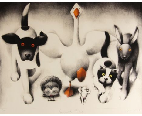 Doug Hyde (British b. 1972),'Lunch Time',Limited edition giclee print on paper,Signed, titled, blind stamped and numbered '17