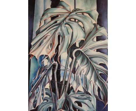 Margaret Charman (British, b.1941), 'A Very Delicious Monster',Oil on canvas,Signed lower right, 55cm x 40cm,Framed BIOGRAPHI