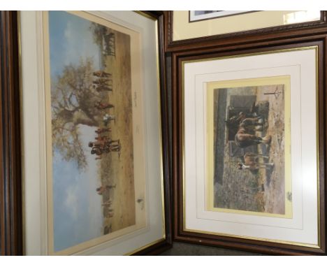 Two David shepherd limited edition prints, one titled The Masai (measuring approximately 86cm x 62cm) and the other titled Sh