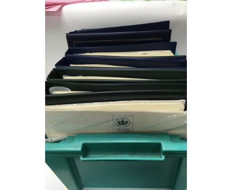 Seven folders of the queens golden jubilee 1952-2002 and Prince Williams 21st birthday all containing first day covers and co