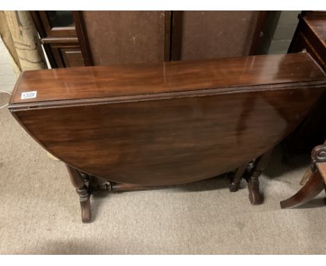 A Victorian mahogany Sutherland table. 90cm.