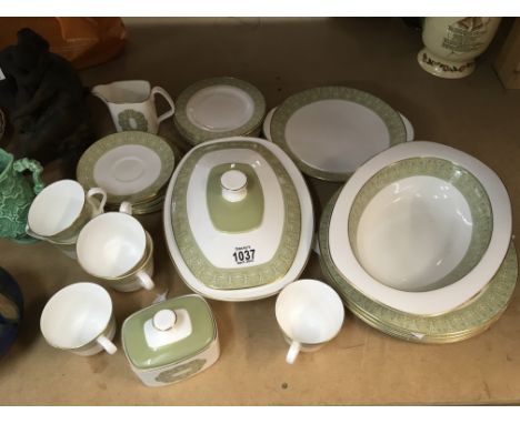 A Royal Doulton Sonnet pattern diner service six cups saucers and side plates four diner plates tureens etc first quality no 
