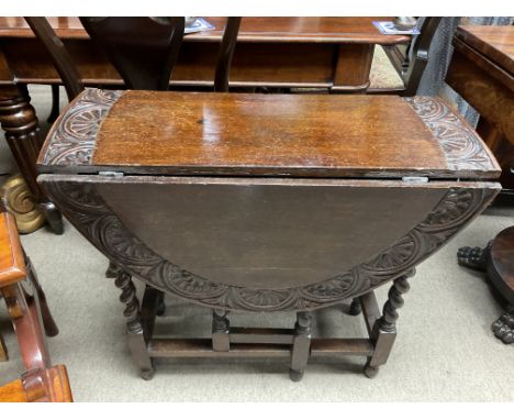 Oak folding table - NO RESERVE