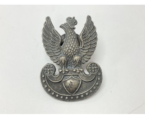 WW2 Polish army side cap badge, made in England.