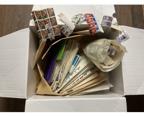 Box of 1960s &amp; 1970s first day covers and sheet of unused stamps - NO RESERVE