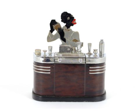 A Ronsons Americano cocktail lighter, 16cm long 17cm high