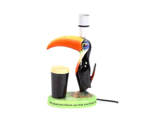 A Carltonware Guinness toucan table lamp, 30cm high&nbsp; AF