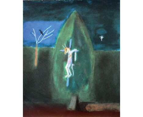 •CRAIGIE AITCHISON, CBE, RA, RSA (1926-2009) MONTECASTELLI TREE Screenprint in colour, 2002; signed, numbered 40/75 and dated