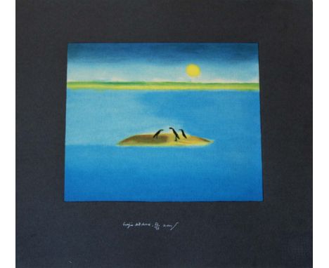 •CRAIGIE AITCHISON, CBE, RA, RSA (1926-2009) INDIAN PRINT 1 Screenprint in colour, 2001; signed, numbered 53/75 and dated on 