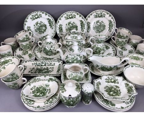 Masons ironstone fruit basket pattern dinner service, tea service, large collection