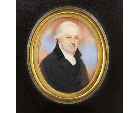 Y Charles Jagger (English, 1770-1827) Portrait miniature of a gentleman with tinted clouds beyondwatercolour on ivory6.5 x 5c