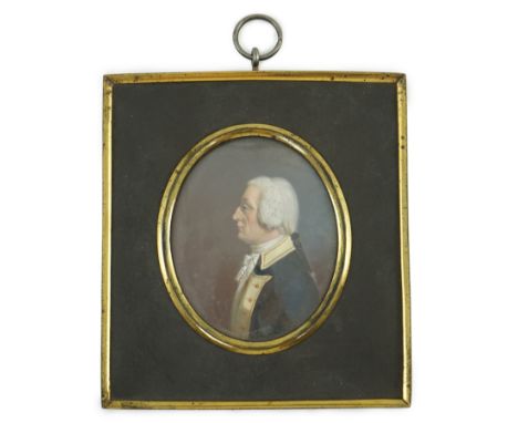 Late 18th Century Prussian School Portrait miniature of Conrad Christian Friedrich 'der Hanoverraner' Stahlschmidt (1754-1812