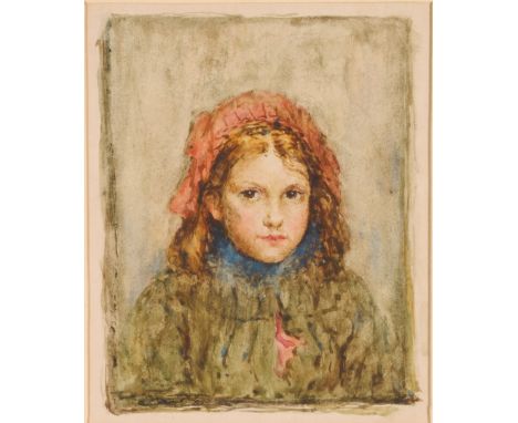 Attributed to Charles Martin Hardie (1875-1952)
Portrait of a Girl
Unsigned, watercolour, 9cm x 12cm CONDITION REPORT: Framed